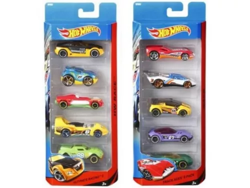 Hot Wheels 1:64 kisautó készlet, 5 db (többféle)