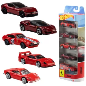Hot Wheels Basics Ferrari 1:64 5-pak