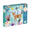 Djeco kreatív műhely - 6 technika 1 dobozban - Bájos bolyhos (Fluffy box)