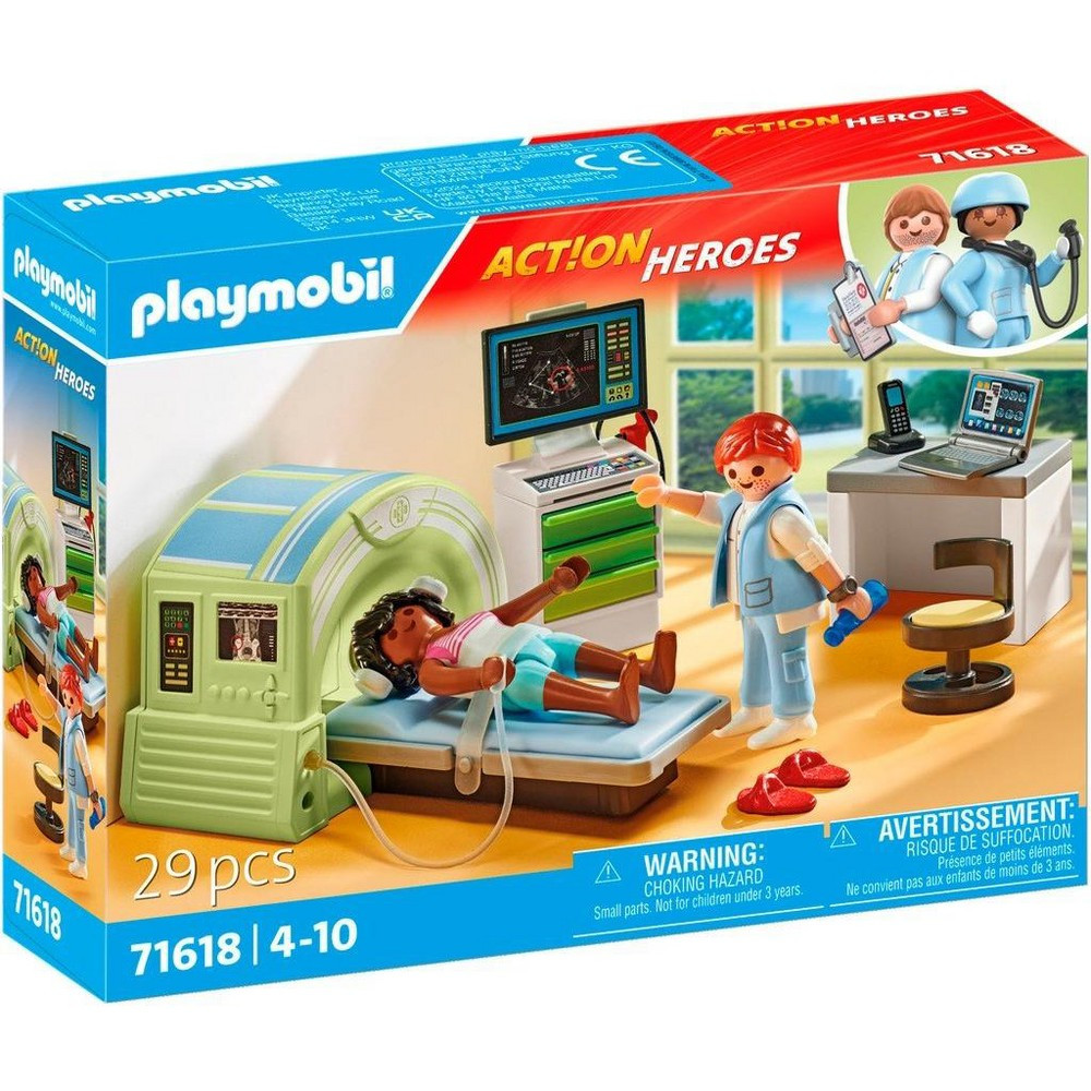 Playmobil Playmobil 71618 Action Heroes MRI With Patient Playset 29pc, fő nézet