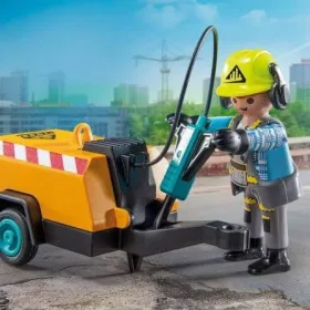 Playmobil 71752 Építőmunkás légkalapáccsal