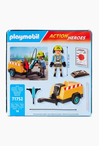 Playmobil 71752 Építőmunkás légkalapáccsal