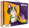 Okto Kolorowanka z masy plastycznej po numerach - Kot (Sensory Art Clay by Numbers: Cat), 29x29cm