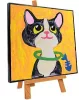 Okto Kolorowanka z masy plastycznej po numerach - Kot (Sensory Art Clay by Numbers: Cat), 29x29cm