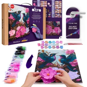 Okto Air-Dry Clay 3D Painting Kit - Hummingbirds