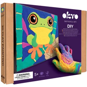   OKTO Sensory Art Kids - Gyurmázz számok szerint - Béka 29x29 cm