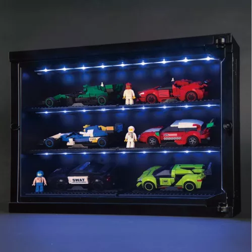 Build-it Vitrine für Autos mit Licht