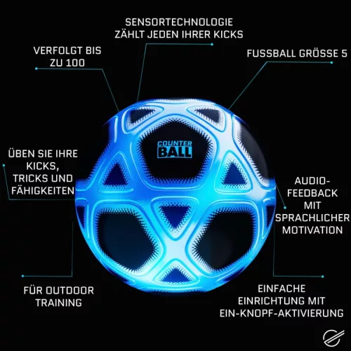 Strikesphere Counter Ball Fußball blau