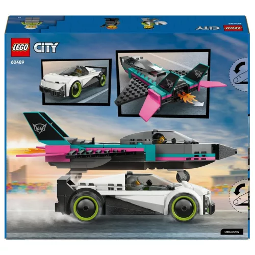 LEGO City 60489 Düsenflieger vs. Rennauto