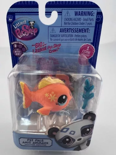 Littlest Pet Shop 1 figurás szett - Series 2 - Hal (Fish)
