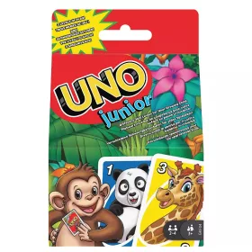   UNO Junior Card Game for Kids with Simple Rules & Animal Matching for 2-4 Players
