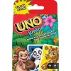 UNO Junior Card Game for Kids with Simple Rules & Animal Matching for 2-4 Players