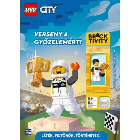   LEGO Verseny a győzelemért Autóversenyző, kupa és bukósisak