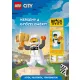 LEGO Verseny a győzelemért Autóversenyző, kupa és bukósisak