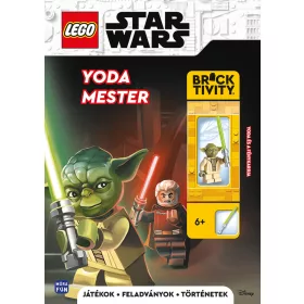 LEGO Yoda mester - Foglalkoztatókönyv minifigurával, 6–8 év, Többszínű