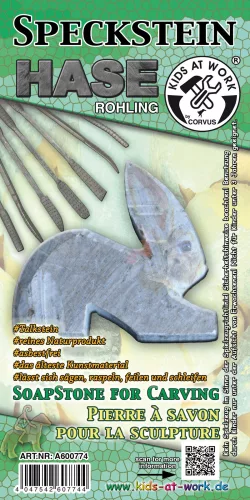 Kőszobrászat - Szappankő nyúl készítés