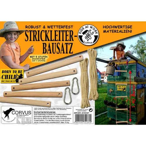 Kötéllétra készítő készlet 5 rúddal