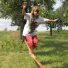 Slackline egyensúlyozó heveder spaniferrel - 17,5 m