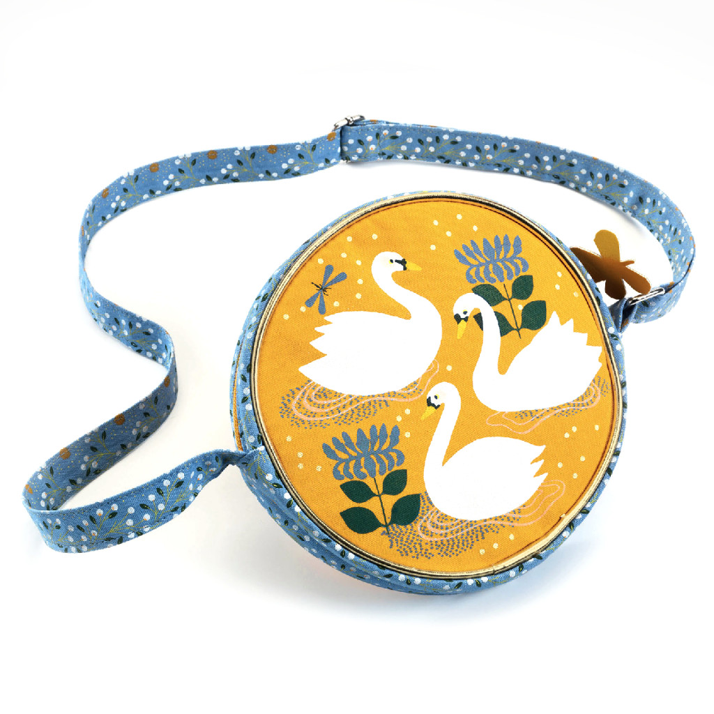 Kerek oldaltáska - Hattyús - Round bag Tinou – fő nézet