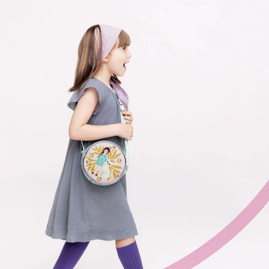 Kerek oldaltáska - Cicusos - Round bag Izumi – alternatív kép 2