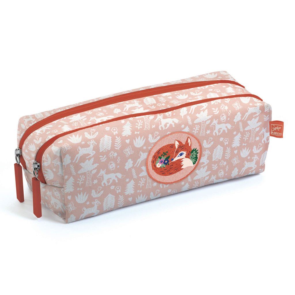 Tolltartó két rekesszel - Róka - Fox pencil case – fő nézet