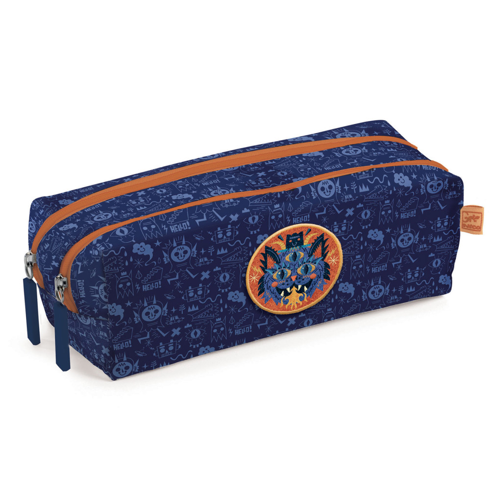Tolltartó két rekesszel - Szörny - Monster pencil case – fő nézet