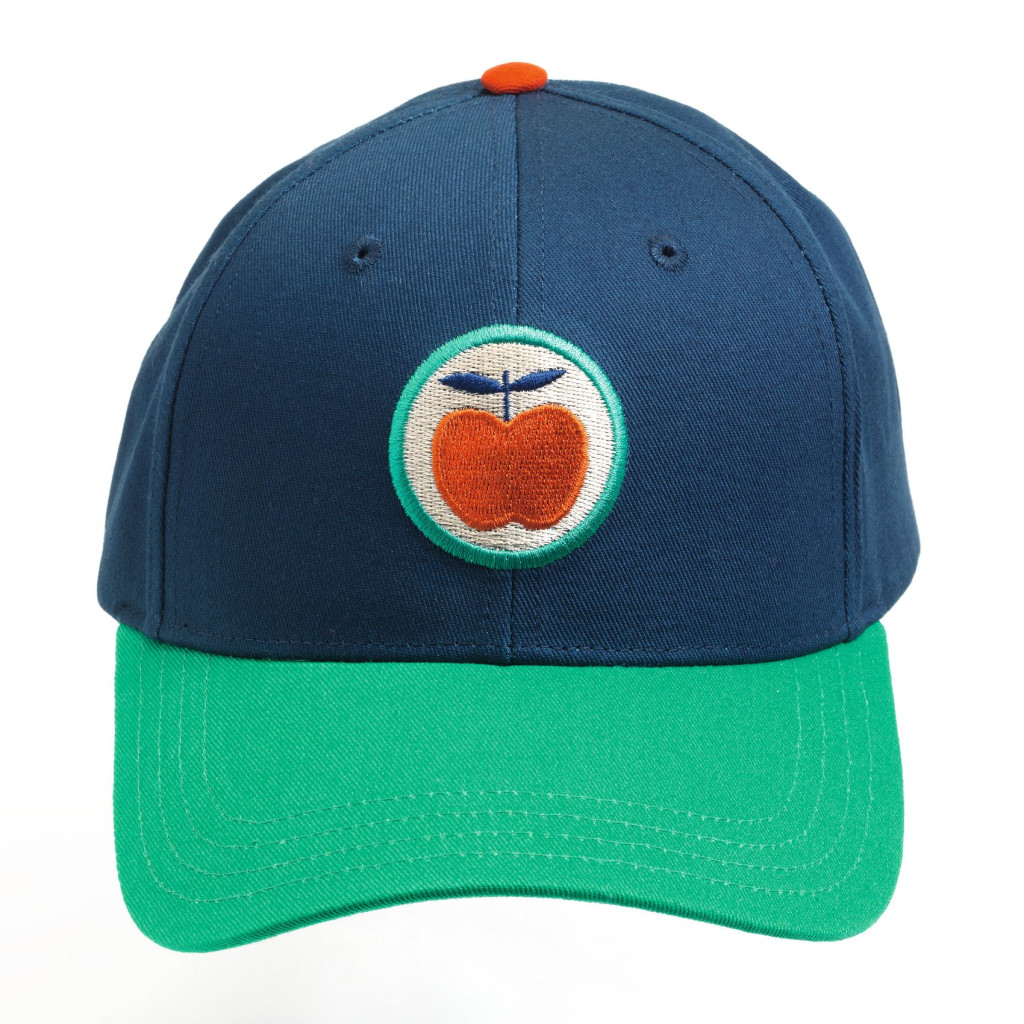 Baseball sapka - Hímzett Alma mintás - Red apple – alternatív kép 1