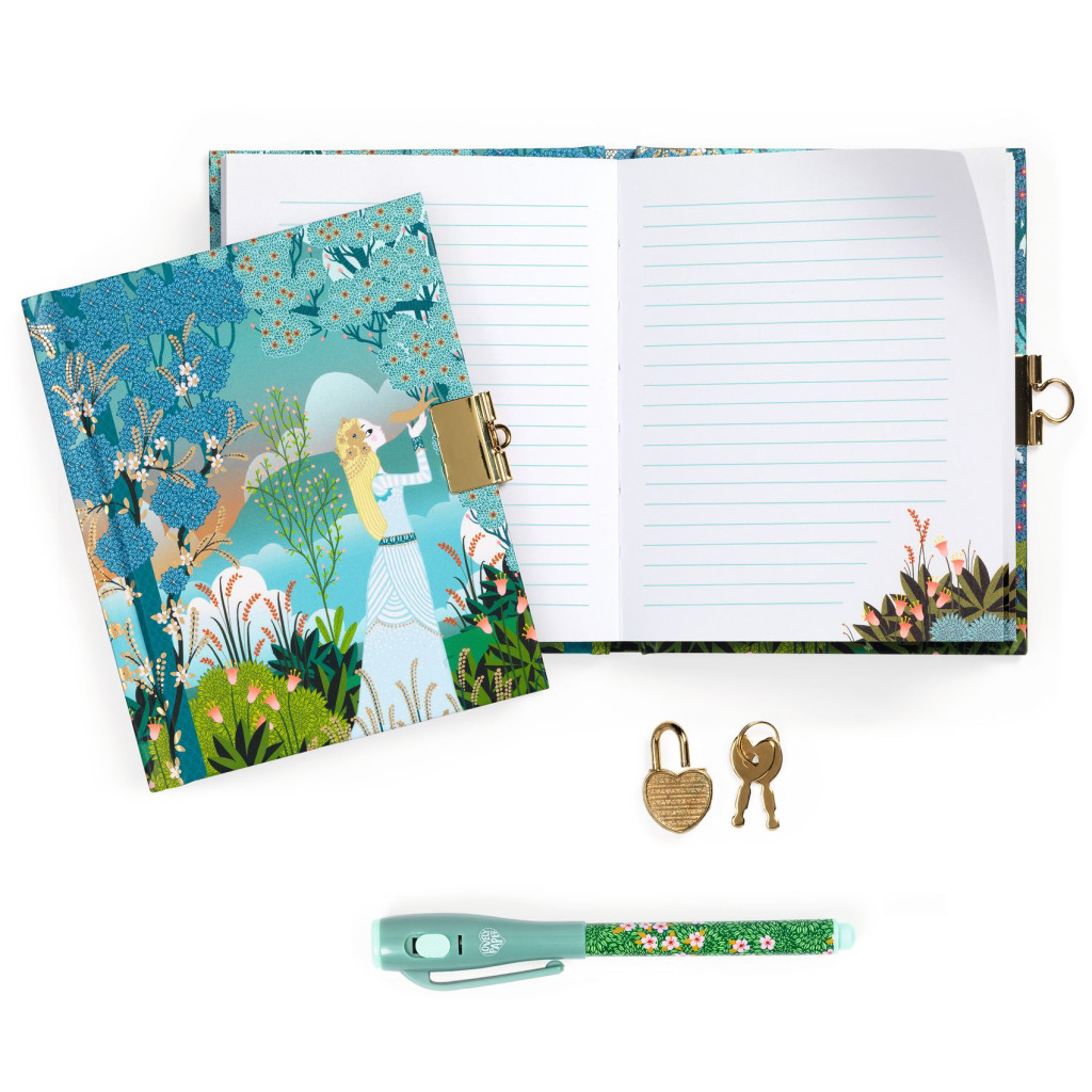 Titkos napló A/6, varázstollal - Charlotte little secret notebook - magic marker – alternatív kép 1