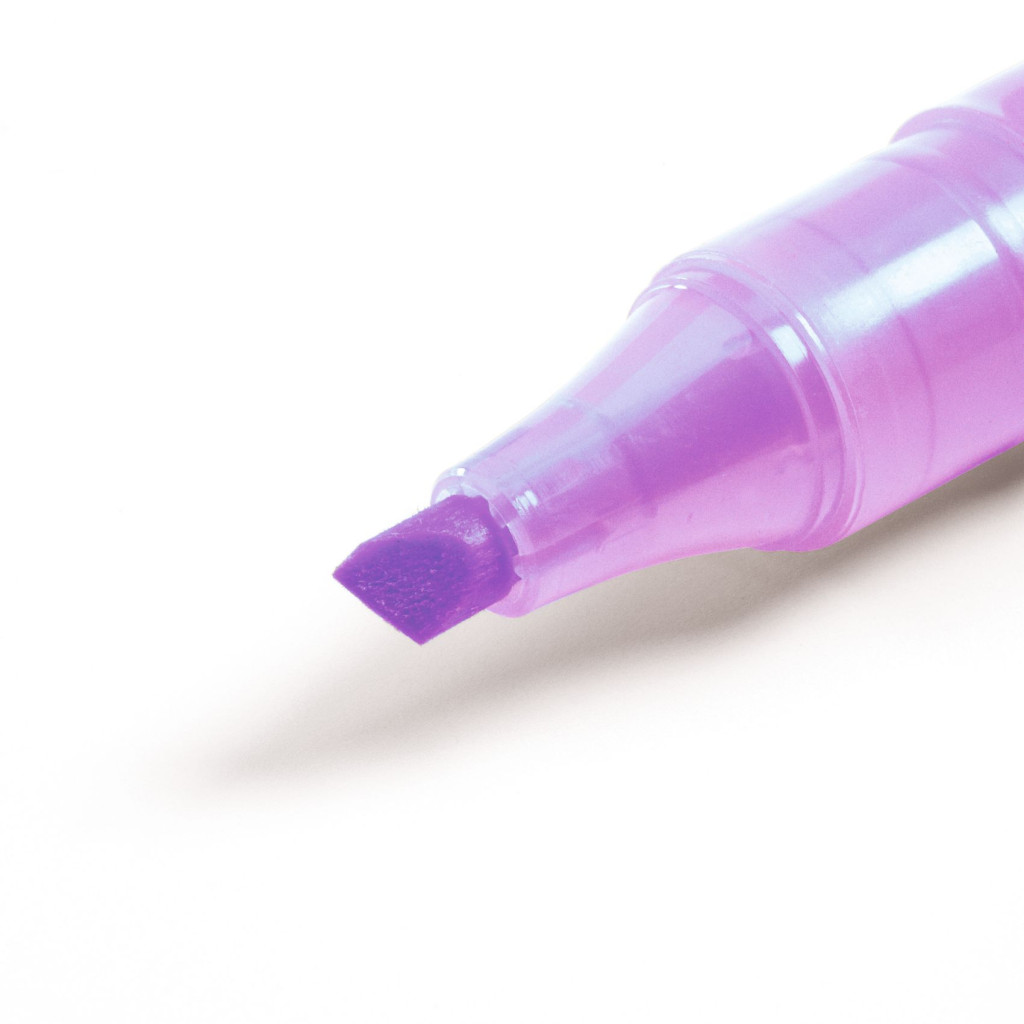 Szövegkiemelő mini toll készlet 6 pasztell színben - 6 mini pastel highlighters – alternatív kép 1