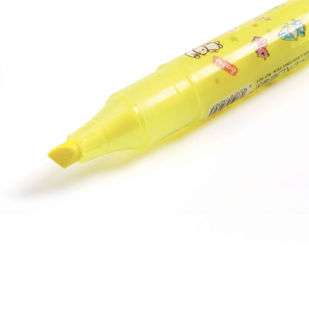 Szövegkiemelő toll mini készlet - 6 neon színben - 6 neon gel fluo highlighters – alternatív kép 1