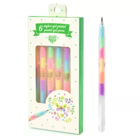   Zselés toll készlet - 6 pasztell színben - 6 pastel gel pens