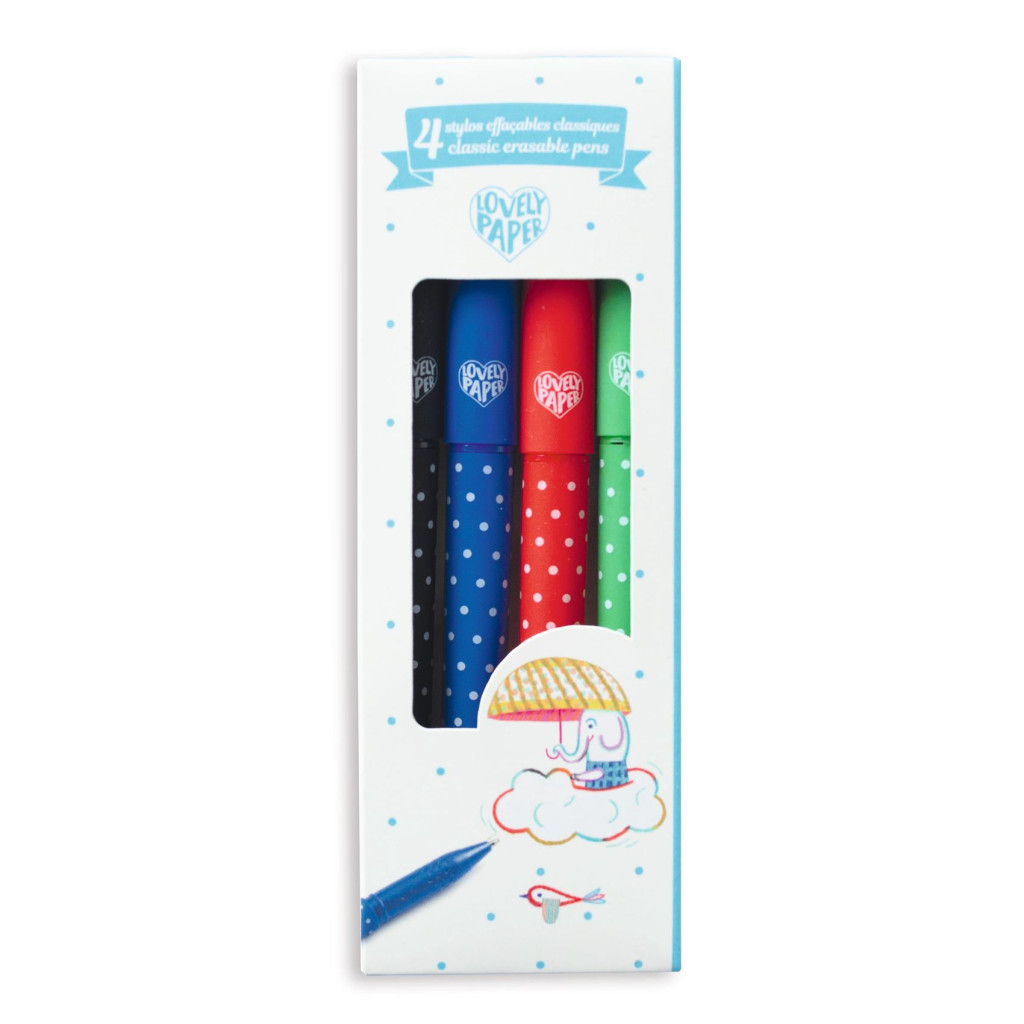 Radírozható tollkészlet - 4 színű - 4 Classic erasable pens – alternatív kép 2