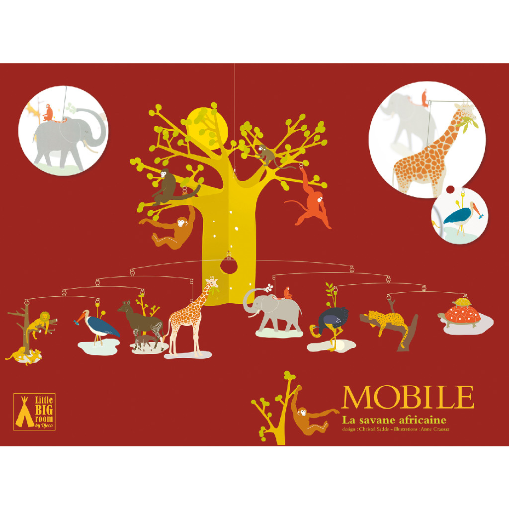 Szélmobil függődísz - Afrikai szavanna - The African Savannah – fő nézet