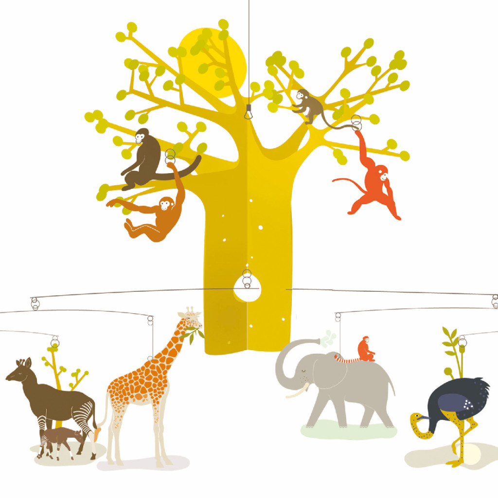 Szélmobil függődísz - Afrikai szavanna - The African Savannah – alternatív kép 2