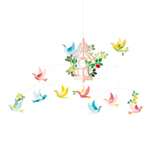 Szélmobil függődísz - Madárkalitka - Birdcage