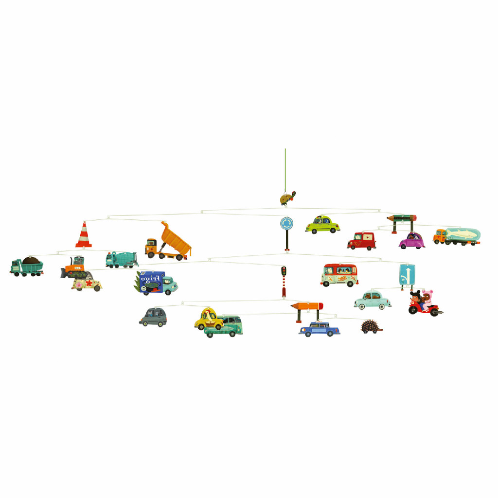Szélmobil függődísz - Közlekedés - Traffic – alternatív kép 1