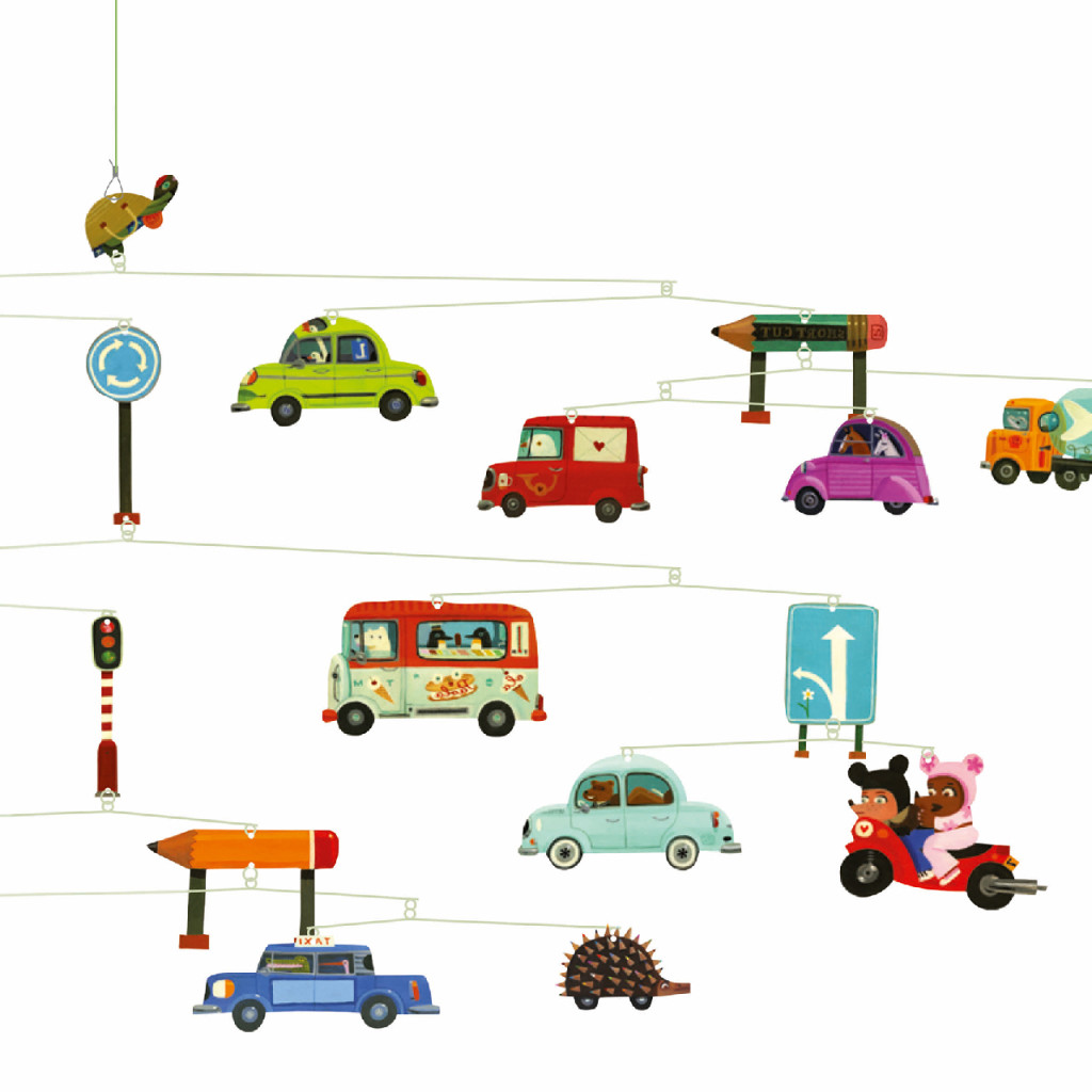 Szélmobil függődísz - Közlekedés - Traffic – alternatív kép 2