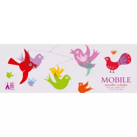   Szélmobil függődísz - Színes madarak - Colourful flight of fancy