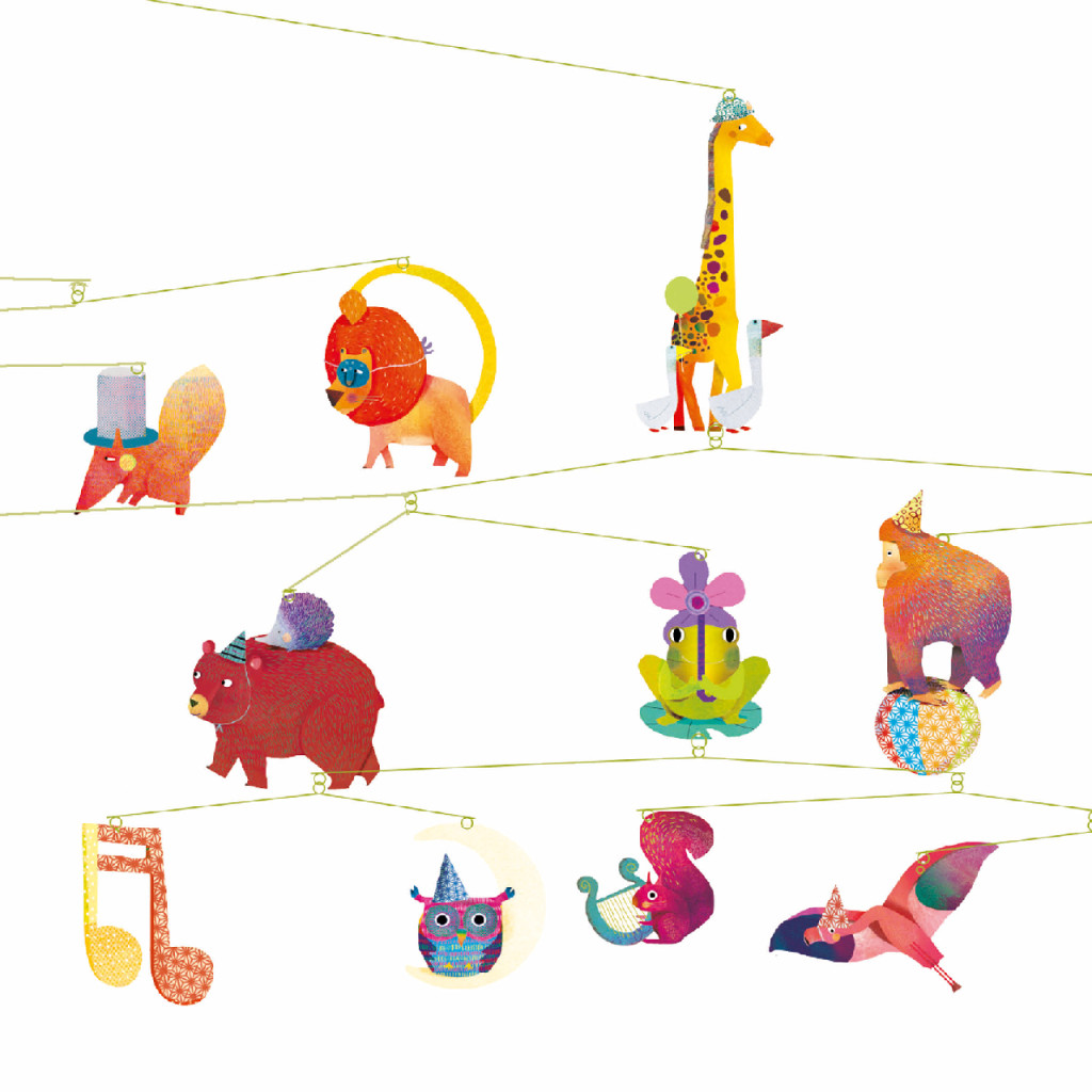 Szélmobil függődísz - Állatok farsangja - Carnival of animals – alternatív kép 2