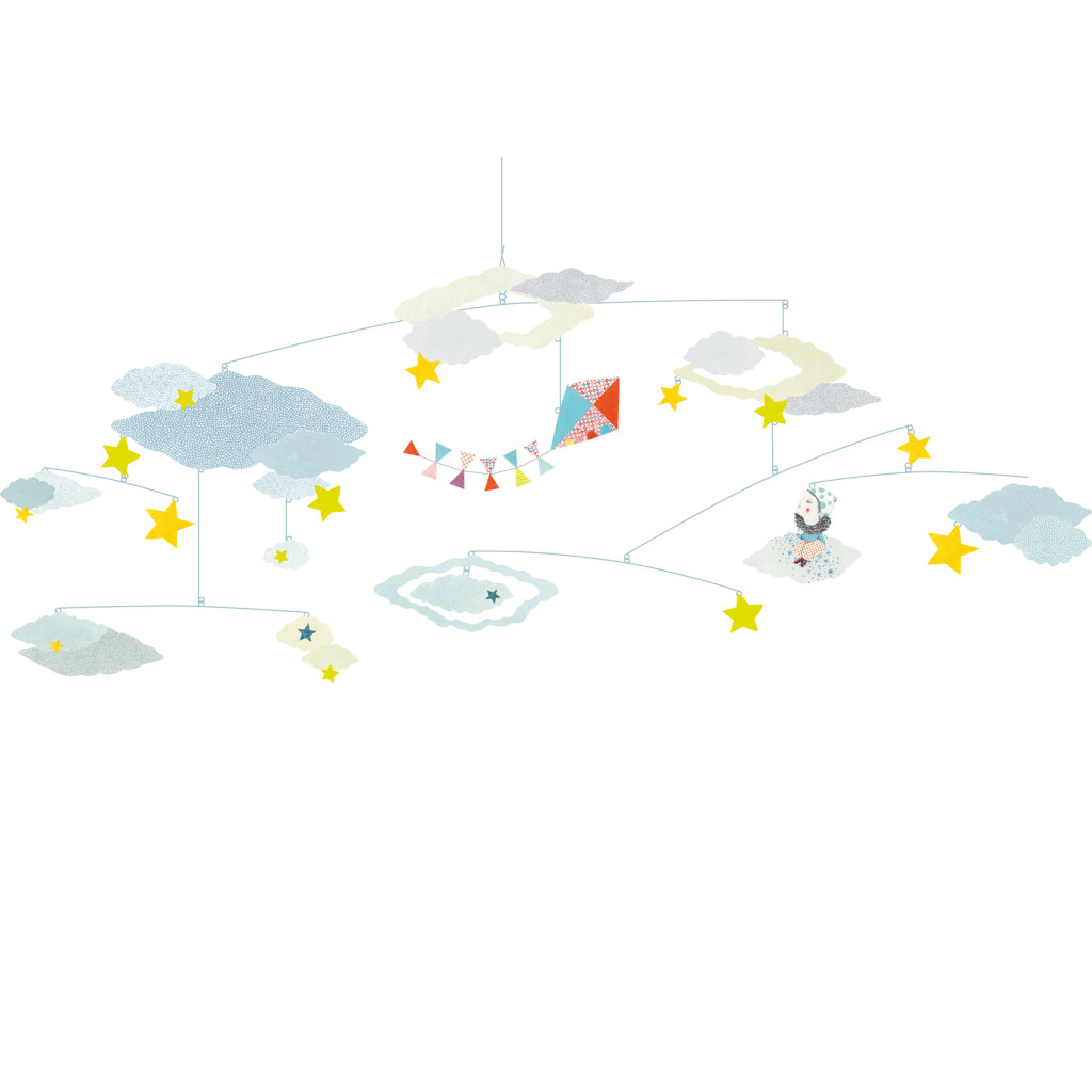 Szélmobil függődísz - Felhők között - Head in the clouds – fő nézet