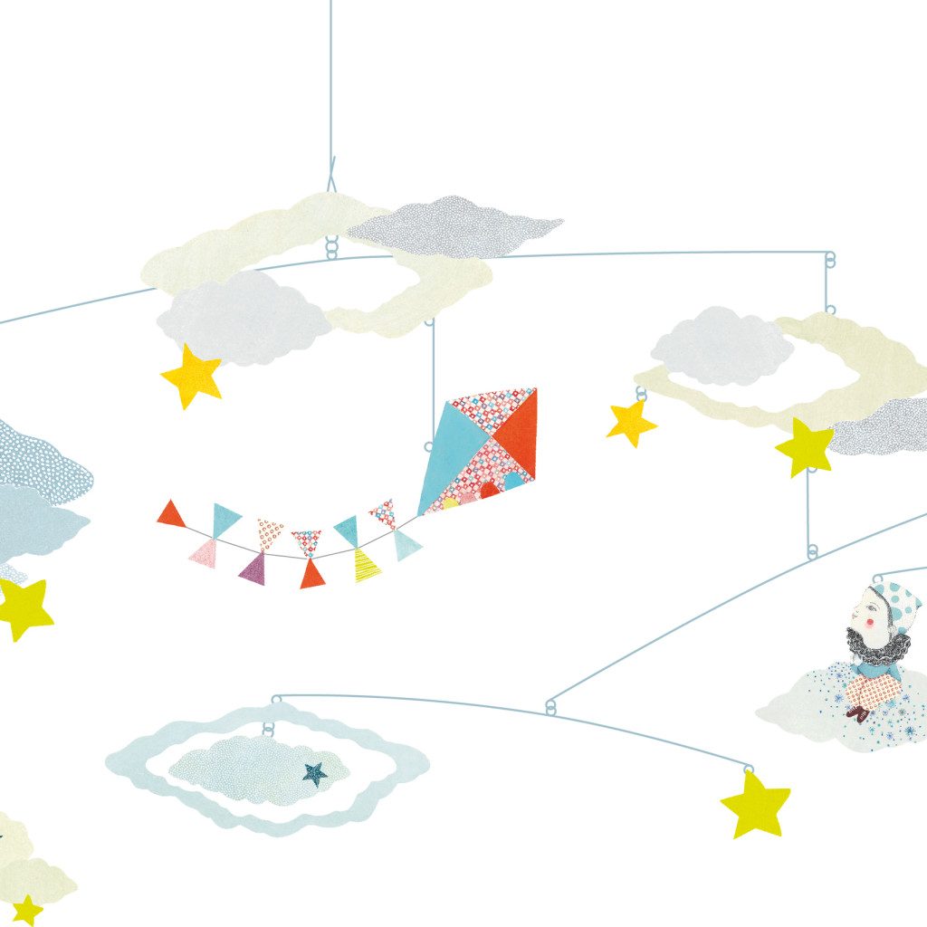 Szélmobil függődísz - Felhők között - Head in the clouds – alternatív kép 1