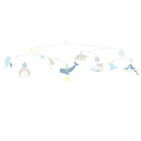 Szélmobil függődísz - Jegesmedvék - Polar bears (FSC)