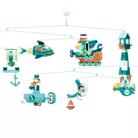   Szélmobil függődísz - Tengeri hajók - Marine ships (FSC)