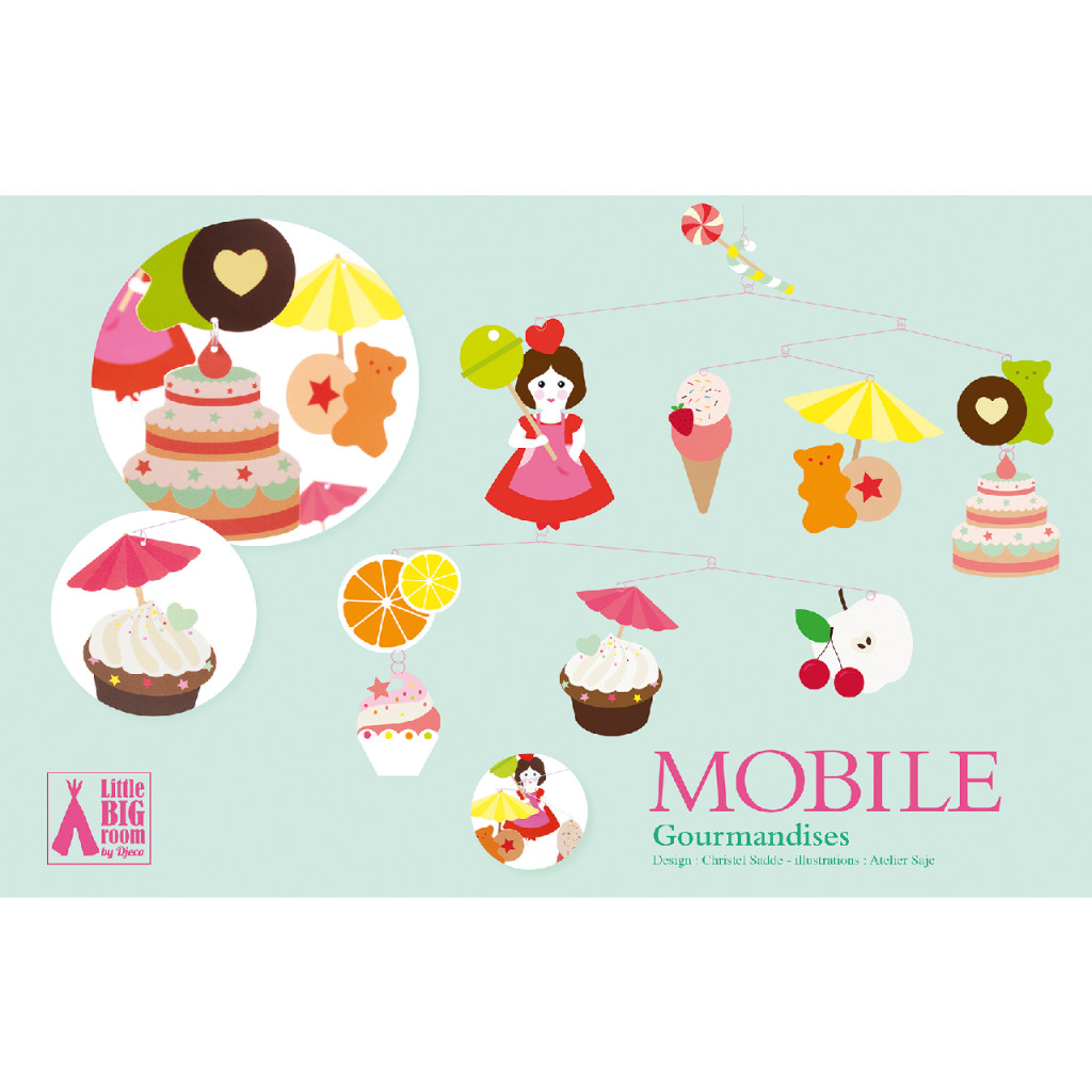 Szélmobil függődísz - Édességek - Sweets – fő nézet