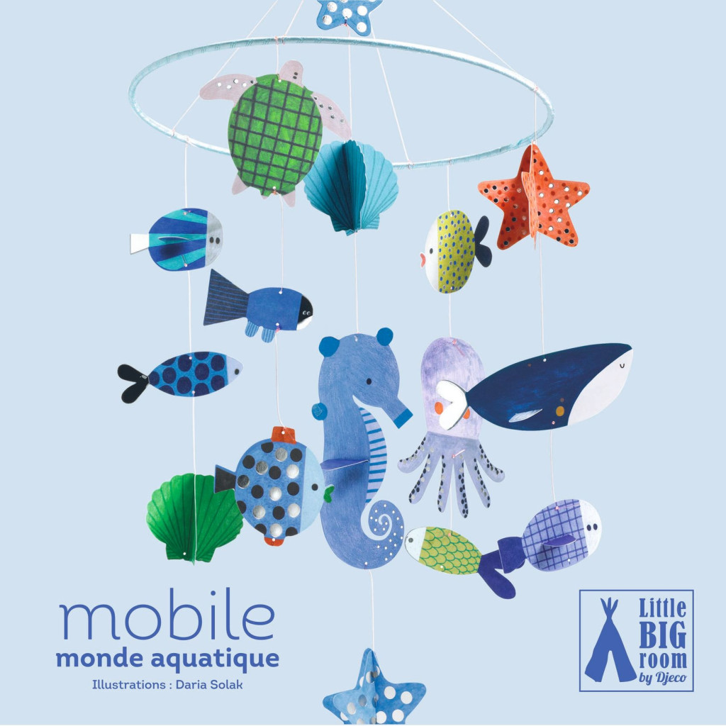Szélmobil föggődísz - Vízi világ - Aquatic world – fő nézet