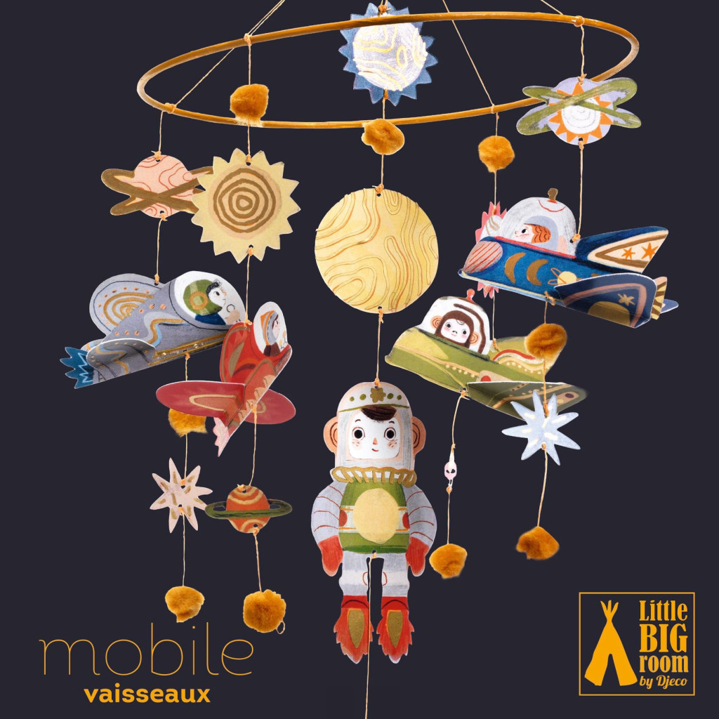 Szélmobil föggődísz - Űrutazás - Spaceships – fő nézet