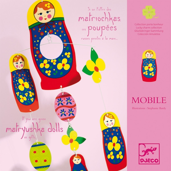 Szélmobil függődísz - Matrjoska babák - Matriuschka Dolls – alternatív kép 1