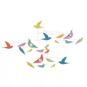   Szélmobil függődísz - Sokszínű Madarak - Mobile Katsumi-Multicolored birds