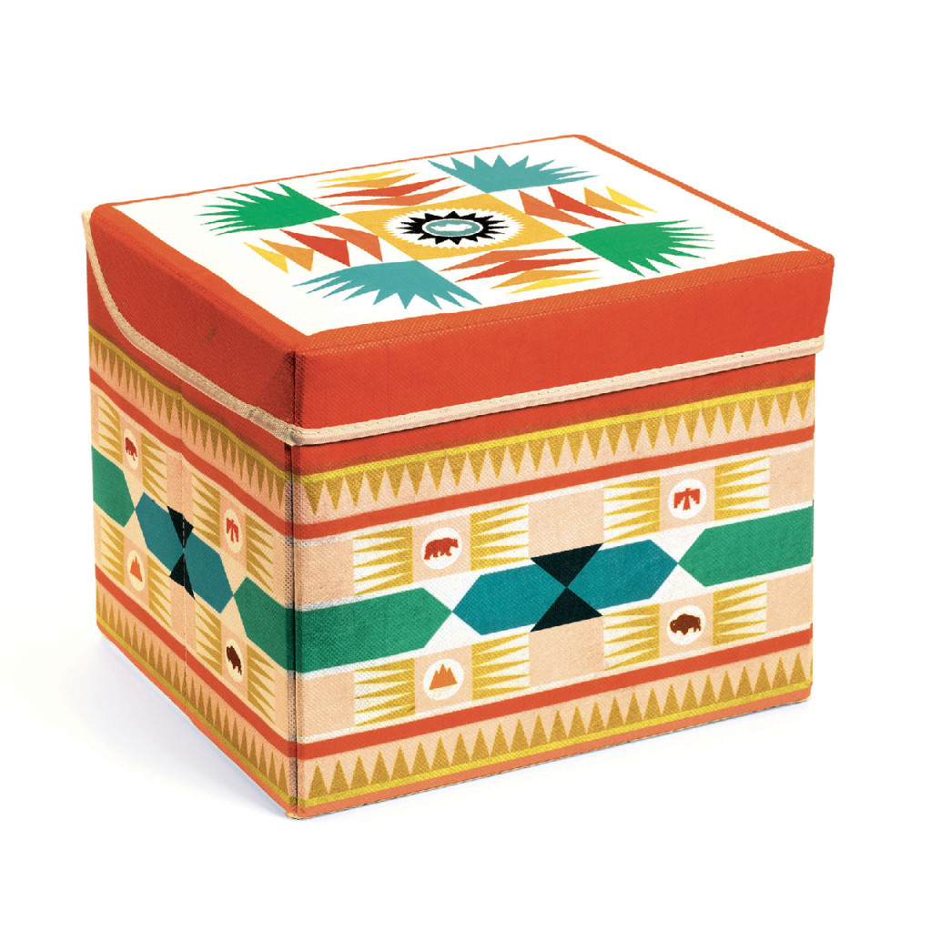 Játéktároló ülőke - Indián - Teepee toy box – fő nézet