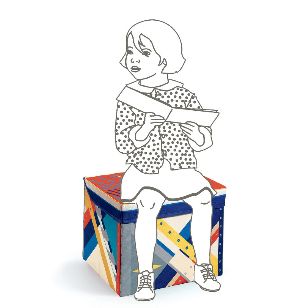 Játéktároló ülőke - Rakéta - Rocket toy box – alternatív kép 3